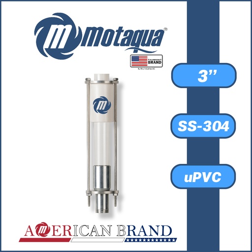 [5965MKD-GUARDABOMSS300-SS304] GUARDA BOMBA MOTAQUA MKD uPVC 3" SS-304