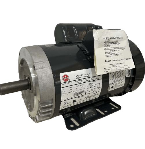 [7905USM-5US001540M145TC-0AI1] MOTOR HORIZONTAL MF US MOTORS 1,50HP 1800RPM T32C2J14C 1PH 115/208-230V 4P SF 1,15 3W DOL 145TC NEMA RS BASE RIGIDA BRIDA C FACE DOBLE SELLO RODAMIENTO