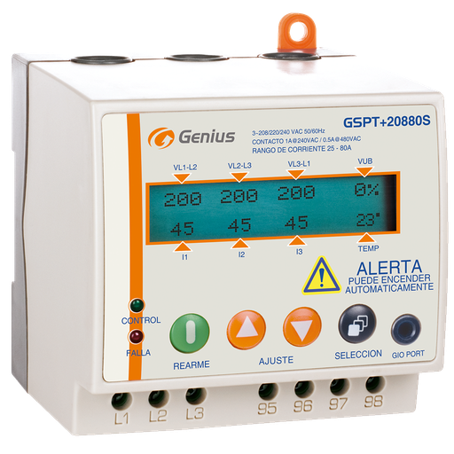 [6635VAR-GSPT-48012SS] RELE DE PROTECCION PARA MOTOR SUMERGIBLE (SUBTRONIC) 3,5-12,5A 440/480V