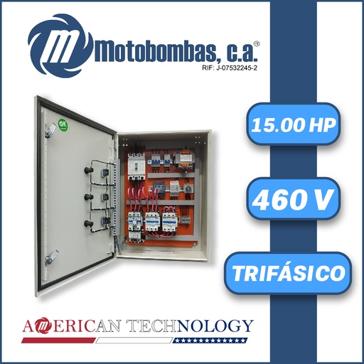 [TMDE712400150] TABLERO DE CONTROL Y POTENCIA TF  P/ MOTOR SUMERGIBLE SERIE MDE MOD. TMDE712400150 15,00HP 3PH/460V ARRANQUE ESTRELLA-TRIANGULO