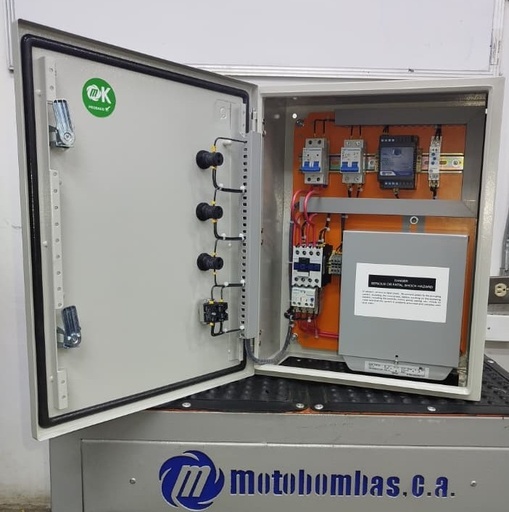 [6013MDE-6013MDE-T71121MO0020-0000] TABLERO POTENCIA Y CONTROL P/MOTOR MOTAQUA MF SERIE MTS MOD. TMDEM4ORSF20F  2,00HP 1PH/230V CON CAJA DE CAPACITORES
