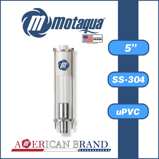 [5965MKD-GUARDABOMSS500-SS304] GUARDA BOMBA MOTAQUA MKD uPVC 5" SS-304