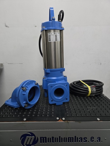 [5355MTS-2T180SVE075RKJ-SF01] BOMBA SUMERGIBLE AGUAS SERVIDAS TF MOTAQUA SERIE MTS MOD. 2T180SVM75 VORTEX 180GPM 7,50HP 230V 60HZ 3.450RPM 4"NPT CODO