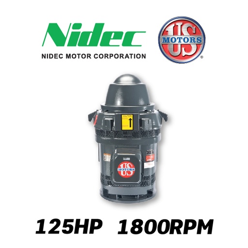[7605USM-] MOTOR VHS  125,00HP 1800RPM US MOTORS 16705476-100 3PH 460V 4P SF 1,15 6W Y-D 405TP WP1 HT NRR CI