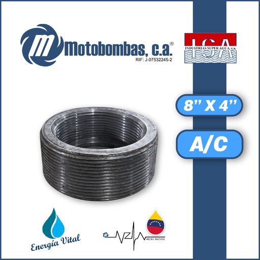 [4013ISA-] REDUCCION A/C ROSCADA SERIE ISA MOD. BUSHING  8" X 4"