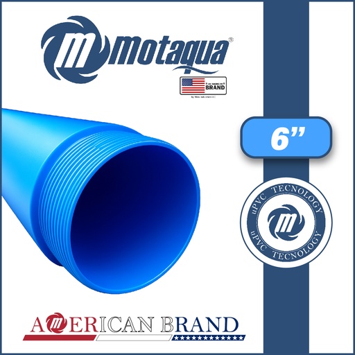 [5985MSM-ELEVCASING0600-ACER] ELEVADOR DE TUBERIA CASING uPVC MOTAQUA 6" TIPO ROSCADO CUADRADA SERIE MSM MOD. ELEVUPVCSM600