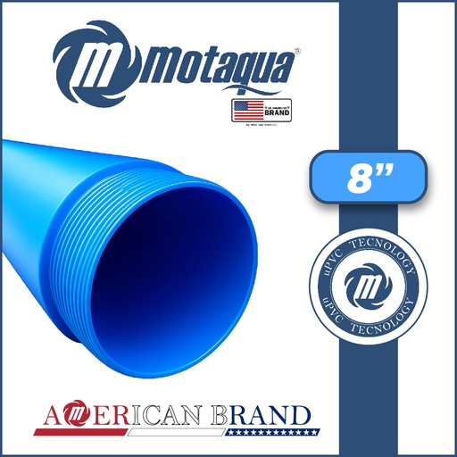 [5985MSM-ELEVCASING0800-ACER] ELEVADOR DE TUBERIA CASING uPVC MOTAQUA 8" TIPO ROSCADO CUADRADA SERIE MSM MOD. ELEVUPVCSM800