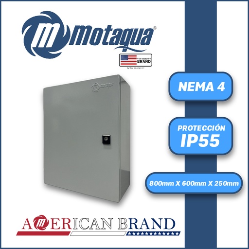 [6905MUX-A 8060/25] CAJA INDUSTRIAL NEMA 4 MARCA MOTAQUA  SERIE  MUX-A  MOD.  800X600X250