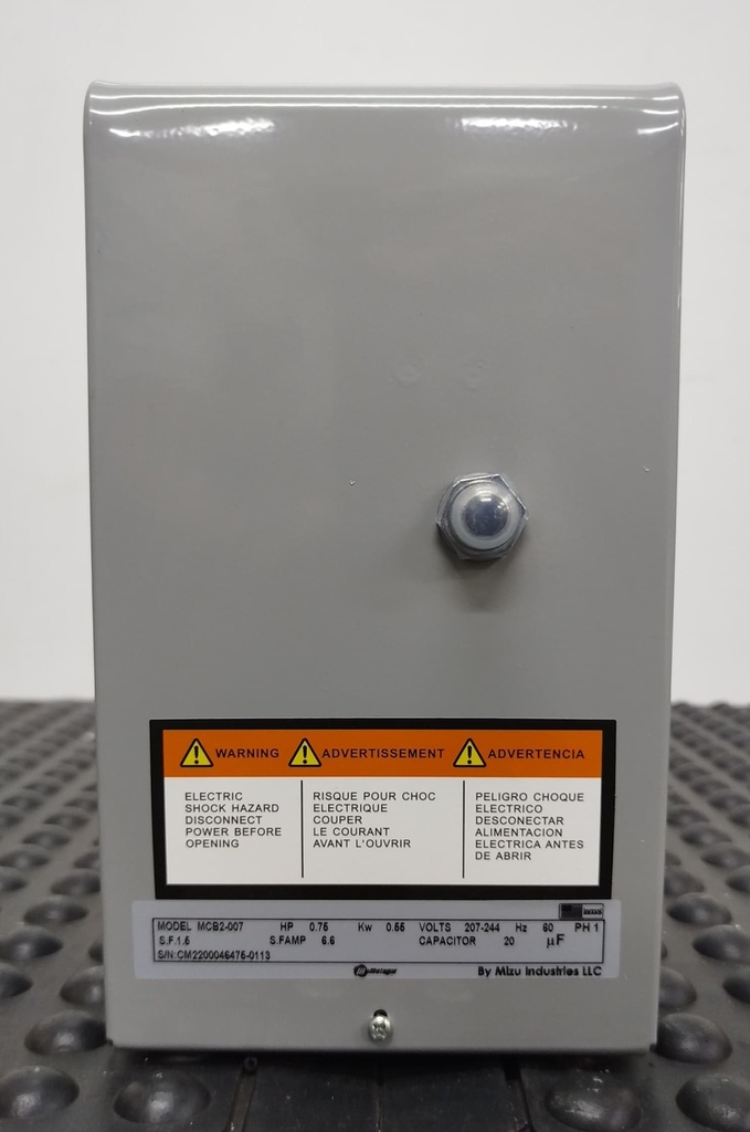CAJA ARRANCADORA MOTAQUA MF SERIE MTS  MOD. MCB2007  0,75HP  1PH/230V