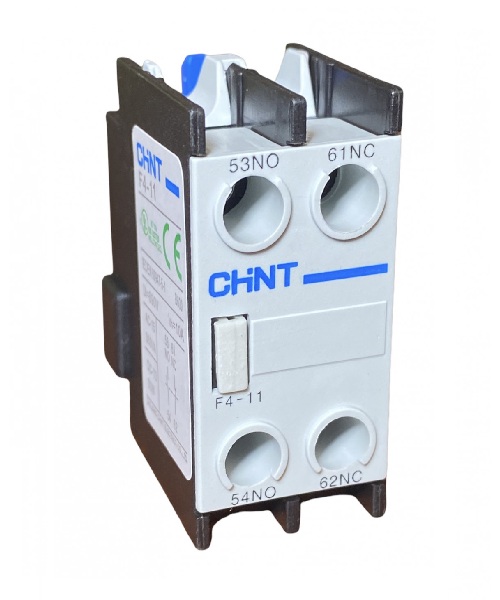 CONTACTO  AUXILIAR MARCA CHINT MONTAJE SUPERIOR 1NA+1NC  SERIE NC1 / NC2 MOD. 12/800A