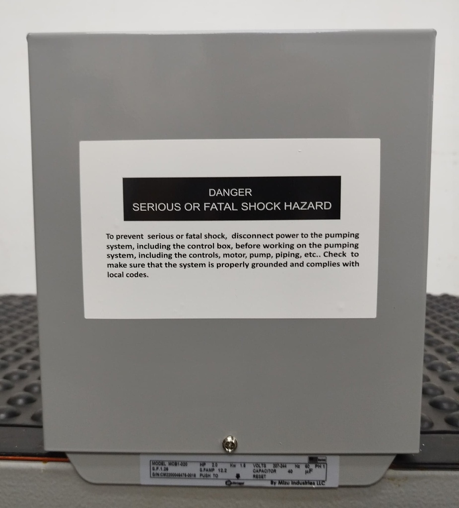 CAJA ARRANCADORA MOTAQUA MF SERIE  MTS MOD. MCB1020  2,00HP 1PH/230V