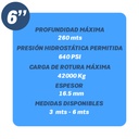 TUBO COLUMNA uPVC MOTAQUA MKD HEAVY1  6" X 3,00 MTS