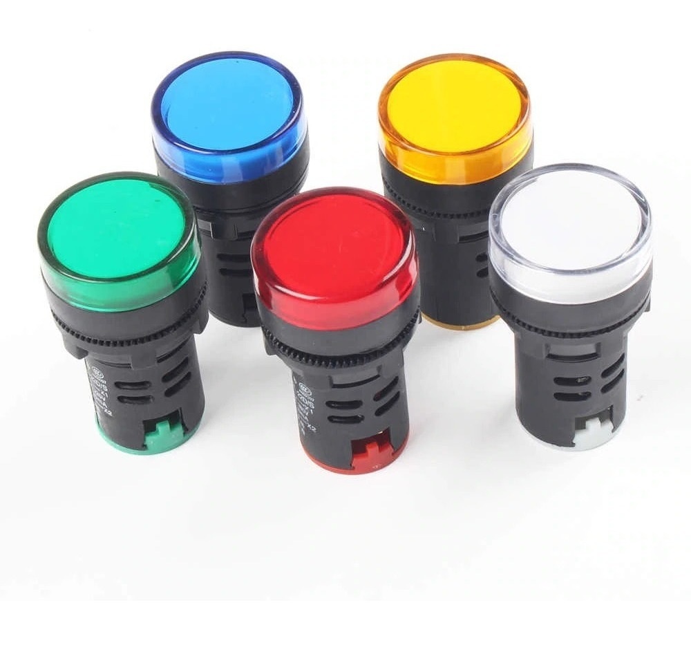 PILOTO LUMINOSO LED  MARCA  CHINT  MOD. ND16-22   COLOR AZUL  220V  22MM