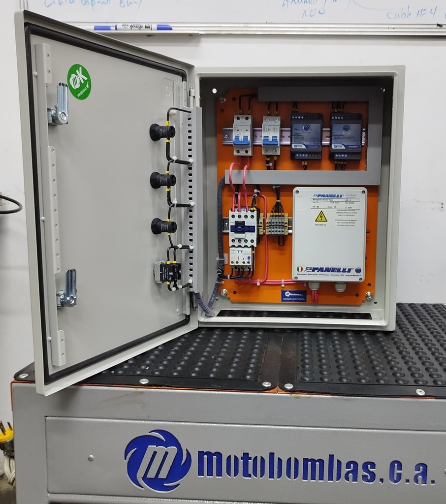 TABLERO DE CONTROL Y POTENCIA P/MOTOR PANELLI MF SERIE MDE MOD. TAM015    1,50HP 1PH/230V