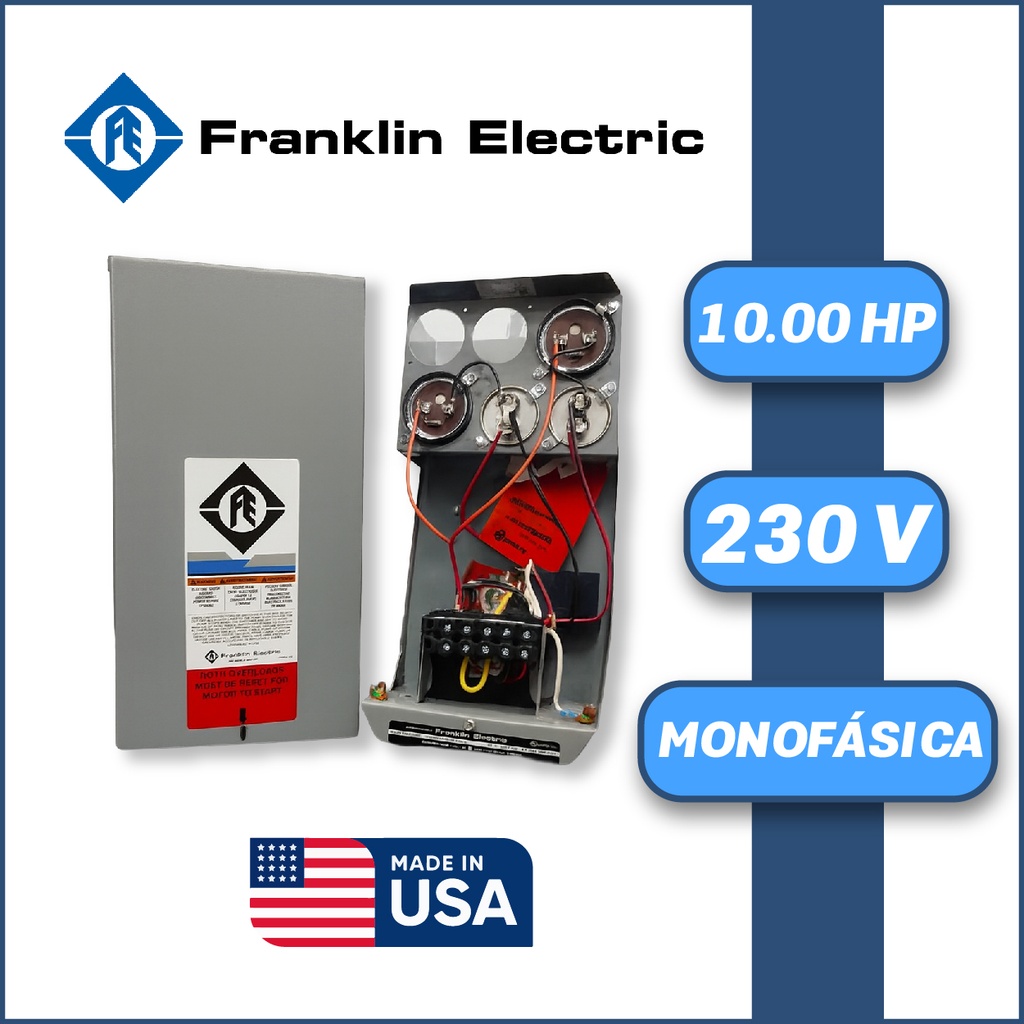 CAJA ARRANCADORA FRANKLIN ELECTRIC MF SERIE STD  MOD. 282 202 9230 10,00HP 1PH/230V (ESTANDARD)