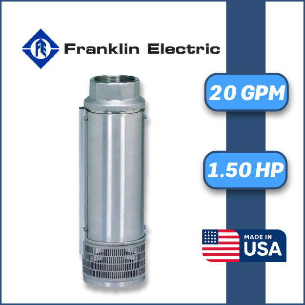 CUERPO DE BOMBA SUMERGIBLE FRANKLIN 20SV15P4-PE 1,50HP SCHAEFER
