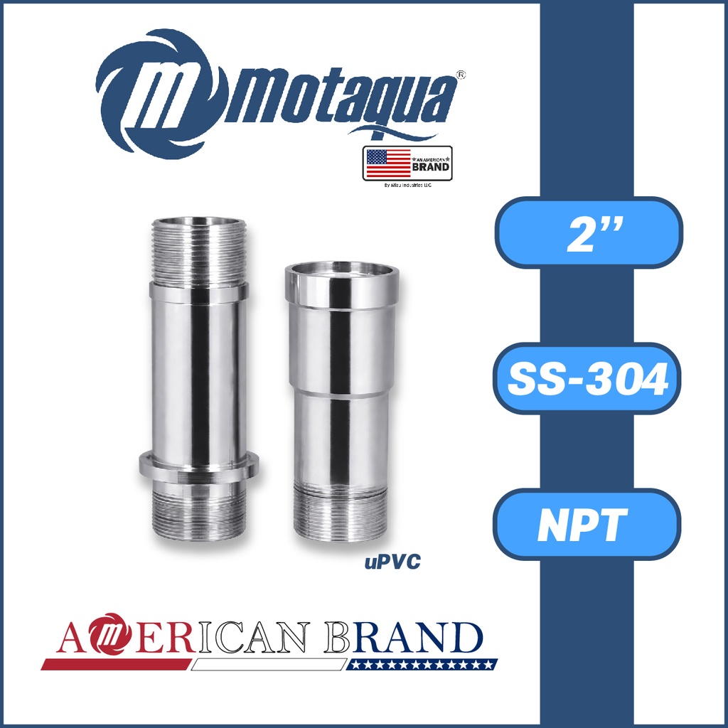 ADAPTADOR COLUMNA uPVC MOTAQUA MKD TOP-BOTTON 2" SS-304