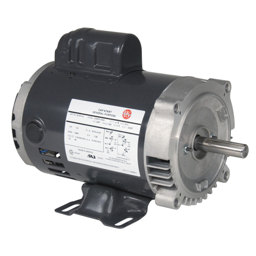 MOTOR HORIZONTAL TC  2,00HP 1800RPM US MOTORS D2CP2PHC 1PH 115-230V 4P SF 1,15 3W DOL 56HC ODP NEMA CI