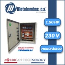 TABLERO DE CONTROL Y POTENCIA P/ MOTOR PANELLI MF SERIE MDE MOD. TMDEPAN015    1,50HP 1PH/230V
