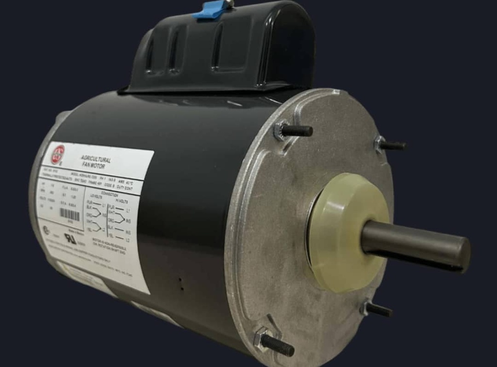 MOTOR HORIZONTAL US MOTOR K055JLB9177011N 0,50HP, 1 PH, 900RPM, 8P, 115/208-230V 6P, FRAME 48, TEFC