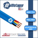 CABLE SUMERGIBLE PLANO MOTAQUA AWG 600V 75C PVC/PVC SERIE MAE MOD. 4X1/0 (3X1/0+6)