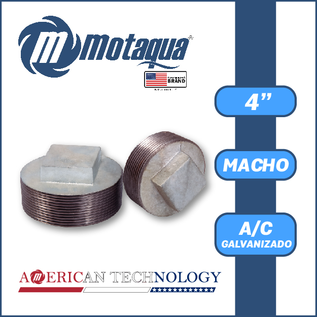 TAPON A/C GALVANIZADO ROSCADO SERIE VAR MOD. M 4" 
