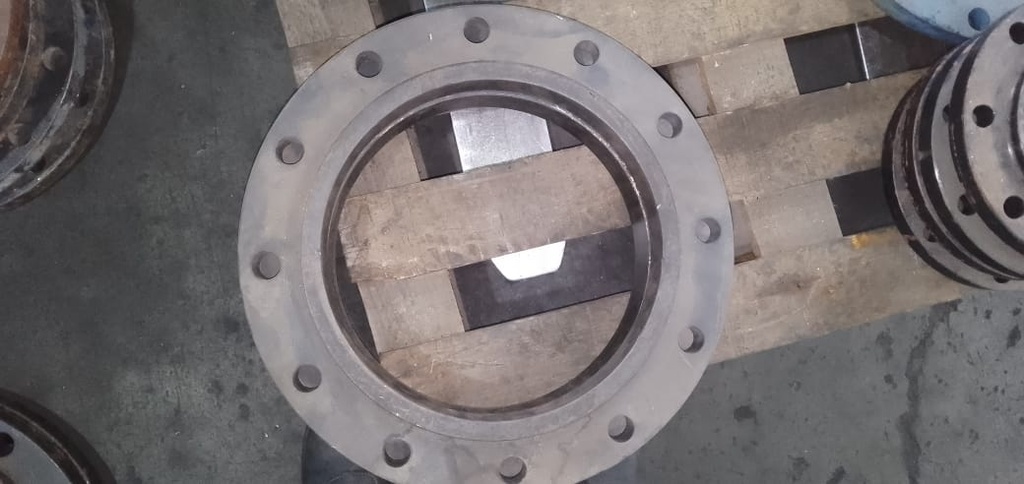 BRIDA PARA SOLDAR 12" X 19" ESPESOR 1-3/16" DIAMETRO DE HUECO 1" 12 HUECOS