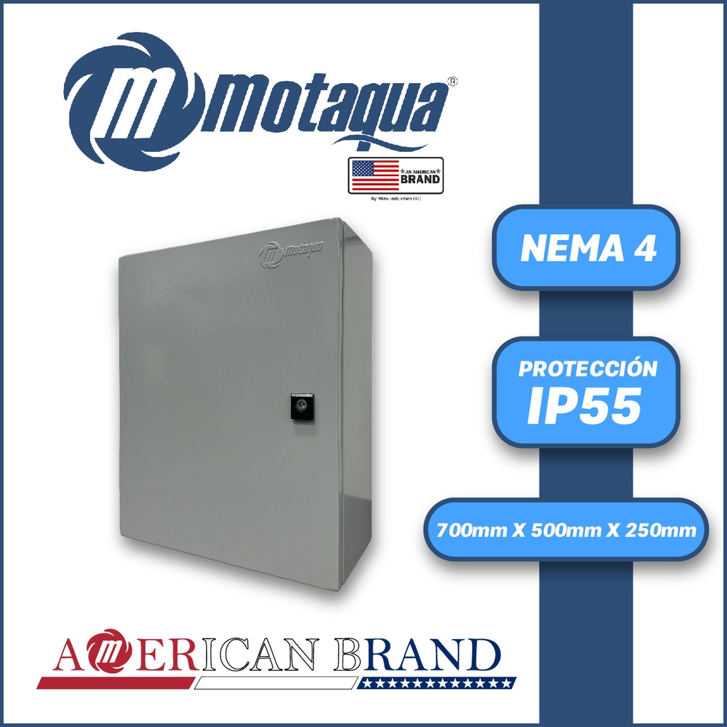 CAJA INDUSTRIAL NEMA 4 MARCA MOTAQUA  SERIE  MUX-A  MOD.  700X500X250
