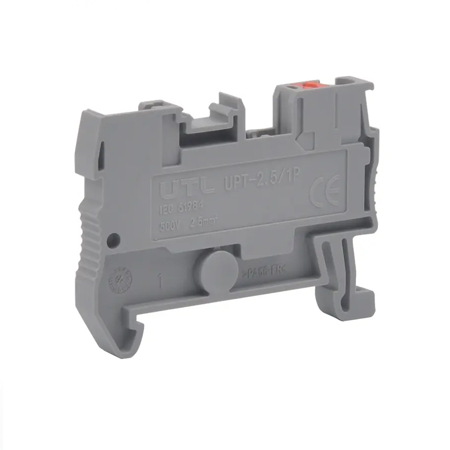 BORNE SIMPLE MARCA UTL  MOD. JU1-4 UTL  4mm2 GRIS 