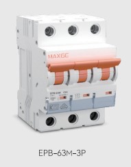 BREAKER TERMOMAGNETICO 3P MARCA MAXGE SERIE EPB-63M/1 MOD. 16A