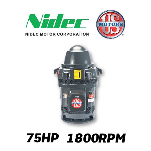 [7605USM-0750] MOTOR VHS   75,00HP 1800RPM US MOTORS HO75P2RLG 3PH 220-440V 4P SF 1,15 12W Y-D 365TP WP1 HT NRR CI