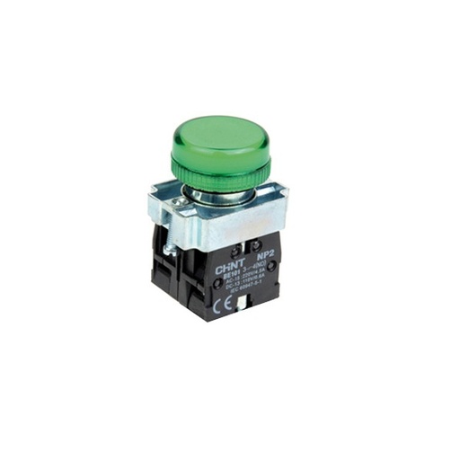 [6335VAR-NP2 - BV63024] PILOTO VERDE CON BOMBILLO LED 24V