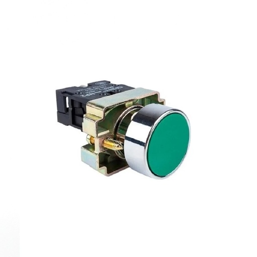 [6325VAR-CHT-NP2 - BA31] PULSADOR METALICO  COLOR VERDE  1NO  MARCA CHINT  MOD.  NP2-BA31  22MM