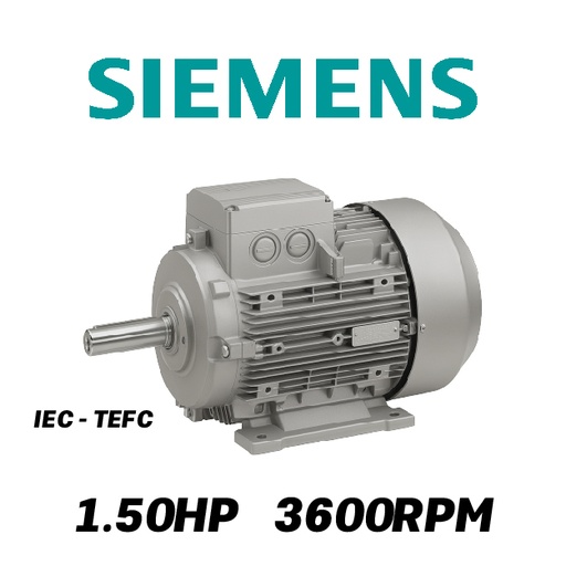 [7905SIE-5SI00152] MOTOR HORIZONTAL   1,50HP 3600RPM SIEMENS MS230015 3PH 220-440V 2P SF 1,15