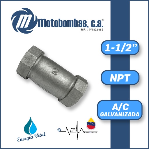[3885ISA-8000001106] UNION JUNTA DRESSER A/C GALVANIZADA SERIE VAR MOD.  1-1/2"