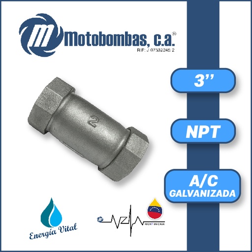 [3885ISA-8000001105] UNION JUNTA DRESSER A/C GALVANIZADA SERIE VAR MOD.  3"