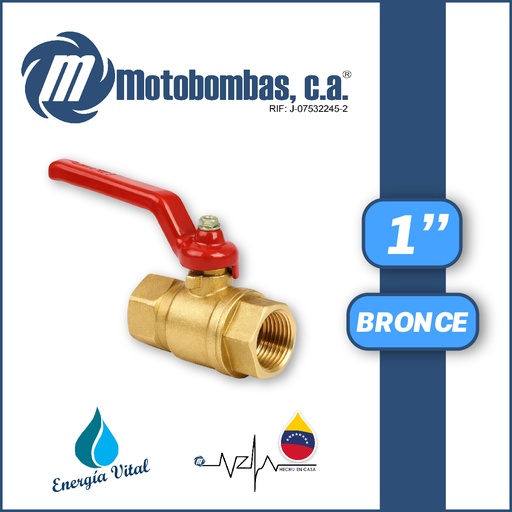 [4215ISA-0020012006] VALVULA DE BOLA         SERIE VAR BRONCE MOD. 1"