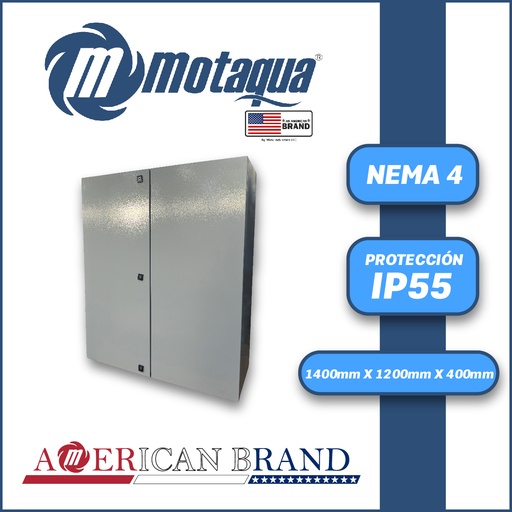 [6905VAR-MUX-A 140120/40] CAJA INDUSTRIAL NEMA 4 MARCA MOTAQUA  SERIE  MUX-A  MOD.  1400X1200X400 DOBLE PUERTA